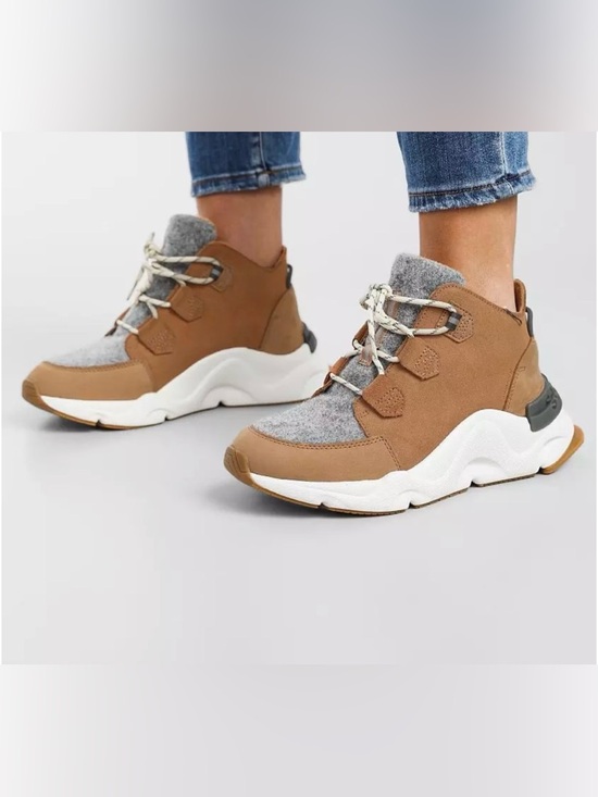 Sorel Shoes - Sorel kinetic Rnegd Caribou Sneaker boot in Towny/Buff color